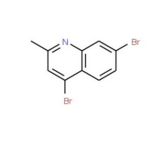 4,7-Dibromo-2-methylquinoline (CAS 1070879-54-7) - chemical structure image