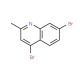 4,7-Dibromo-2-methylquinoline (CAS 1070879-54-7) - chemical structure image