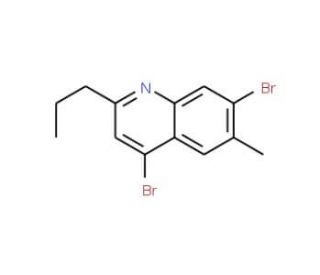 4,7-Dibromo-6-methyl-2-propylquinoline (CAS 1189106-95-3) - chemical structure image