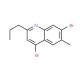 4,7-Dibromo-6-methyl-2-propylquinoline (CAS 1189106-95-3) - chemical structure image