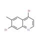 4,7-Dibromo-6-methylquinoline (CAS 1189107-21-8) - chemical structure image