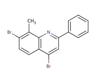 4,7-Dibromo-8-methyl-2-phenylquinoline (CAS 1189105-44-9) - chemical structure image