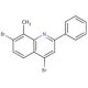 4,7-Dibromo-8-methyl-2-phenylquinoline (CAS 1189105-44-9) - chemical structure image