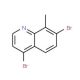 4,7-Dibromo-8-methylquinoline (CAS 1189105-53-0) - chemical structure image