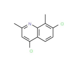 4,7-Dichloro-2,8-dimethylquinoline (CAS 21728-15-4) - chemical structure image
