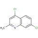 4,7-Dichloro-2-methylquinoline (CAS 50593-69-6) - chemical structure image