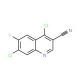 4,7-Dichloro-6-fluoro-quinoline-3-carbonitrile (CAS 886362-74-9) - chemical structure image