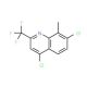 4,7-Dichloro-8-methyl-2-(trifluoromethyl)quinoline (CAS 887350-78-9) - chemical structure image