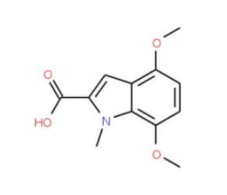 4,7-Dimethoxy-1-methyl-1H-indole-2-carboxylic acid - chemical structure image