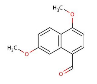4,7-Dimethoxy-1-naphthaldehyde (CAS 90381-44-5) - chemical structure image