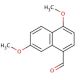 4,7-Dimethoxy-1-naphthaldehyde (CAS 90381-44-5) - chemical structure image