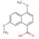 4,7-Dimethoxy-1-naphthoic acid (CAS 90381-45-6) - chemical structure image