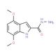4,7-Dimethoxy-1H-indole-2-carbohydrazide 的分子结构 4,7-Dimethoxy-1H-indole-2-carbohydrazide - chemical structure image