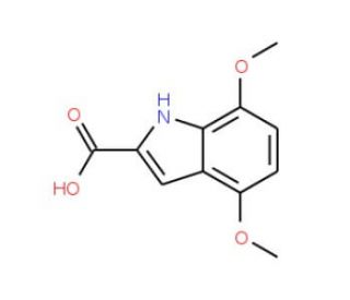 4,7-dimethoxy-1H-indole-2-carboxylic acid (CAS 31271-83-7) - chemical structure image