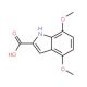 4,7-dimethoxy-1H-indole-2-carboxylic acid (CAS 31271-83-7) - chemical structure image