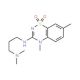 4,7-Dimethyl-3-[3-(dimethylamino)propylamino]-4H-1,2,4-benzothiadiazin-1,1-dioxide - chemical structure image