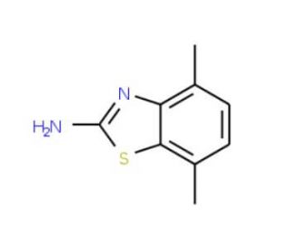 4,7-Dimethyl-benzothiazol-2-ylamine (CAS 78584-08-4) - chemical structure image