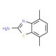 4,7-Dimethyl-benzothiazol-2-ylamine (CAS 78584-08-4) - chemical structure image