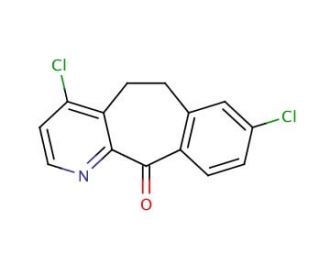 4,8-Dichloro-5,6-dihydro-11H-benzo[5,6]cyclohepta[1,2-b]pyridin-11-one (CAS 133330-60-6) - chemical structure image