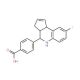 4-(8-Fluoro-3a,4,5,9b-tetrahydro-3H-cyclopenta-[c]quinolin-4-yl)-benzoic acid (CAS 436811-07-3) - chemical structure image