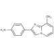 4-(8-Methylimidazo[1,2-a]pyridin-2-yl)aniline - chemical structure image