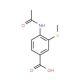 4-acetamido-3-(methylsulfanyl)benzoic acid - chemical structure image