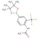 4-Acetamido-3-(trifluoromethy)phenylboronic acid, pinacol ester (CAS 1150271-66-1) - chemical structure image