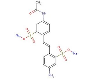 4-Acetamido-4′-aminostilbene-2,2′-disulfonic Acid Disodium Salt (CAS 78211-74-2) - chemical structure image
