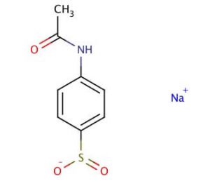 4-Acetamidobenzenesulfinic Acid Sodium Salt - chemical structure image