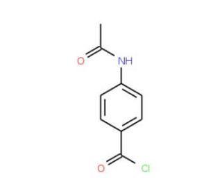 4-Acetamidobenzoyl chloride (CAS 16331-48-9) - chemical structure image