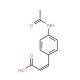 4-Acetamidocinnamic acid, predominantly trans (CAS 7152-04-7) - chemical structure image