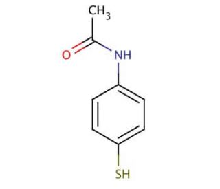 4-Acetamidothiophenol (CAS 1126-81-4) - chemical structure image