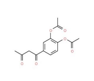 4-acetoacetyl-2-(acetyloxy)phenyl acetate - chemical structure image