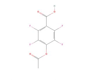 4-Acetoxy-2,3,5,6-tetrafluorobenzoic acid (CAS 83789-90-6) - chemical structure image