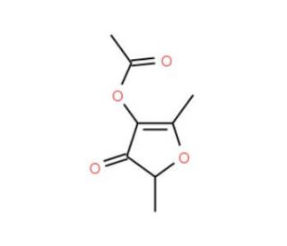4-Acetoxy-2,5-dimethyl-3(2H)-furanone (CAS 4166-20-5) - chemical structure image