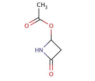 4-Acetoxy-2-azetidinone (CAS 28562-53-0) - chemical structure image