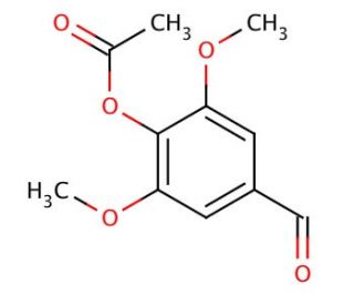 4-Acetoxy-3,5-dimethoxybenzaldehyde (CAS 53669-33-3) - chemical structure image