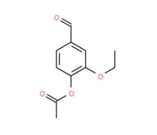 4-Acetoxy-3-ethoxybenzaldehyde (CAS 72207-94-4) - chemical structure image