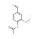 4-Acetoxy-3-ethoxybenzaldehyde (CAS 72207-94-4) - chemical structure image
