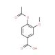 4-Acetoxy-3-methoxy-benzoic acid (CAS 10543-12-1) - chemical structure image