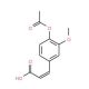 4-Acetoxy-3-methoxycinnamic acid (CAS 2596-47-6) - chemical structure image