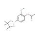 4-Acetoxy-3-methoxyphenylboronic acid pinacol ester (CAS 811841-45-9) - chemical structure image