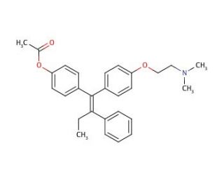 4-Acetoxy Tamoxifen (CAS 76117-69-6) - chemical structure image