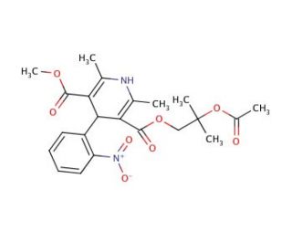 4-Acetoxynisoldipine (CAS 106666-00-6) - chemical structure image