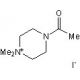 4-Acetyl-1,1-dimethylpiperazinium iodide (CAS 75667-84-4) - chemical structure image