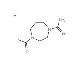 4-Acetyl-1,4-diazepane-1-carboximidamide hydroiodide (CAS 59784-53-1) - chemical structure image