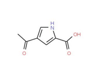 4-acetyl-1H-pyrrole-2-carboxylic acid (CAS 16168-93-7) - chemical structure image