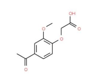 (4-Acetyl-2-methoxy-phenoxy)-acetic acid (CAS 68461-48-3) - chemical structure image