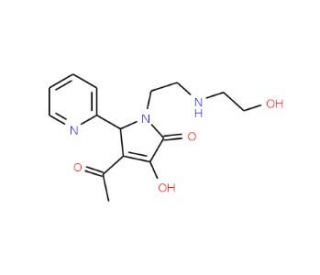 4-Acetyl-3-hydroxy-1-[2-(2-hydroxy-ethylamino)-ethyl]-5-pyridin-2-yl-1,5-dihydro-pyrrol-2-one (CAS 436088-90-3) - chemical st