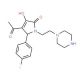 4-Acetyl-5-(4-fluoro-phenyl)-3-hydroxy-1-(2-pipezin-1-yl-ethyl)-1,5-dihydro-pyrrol-2-one - chemical structure image